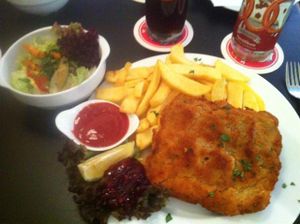 Wiener Art schnitzel at Dada in Regensburg