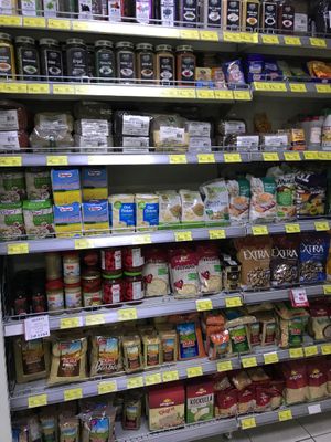 An aisle in Conad at Conad Aega Merxhani in Shkoder