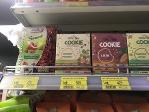 Raw vegan cookies at Conad Aega Merxhani in Shkoder