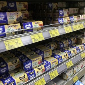 Vegan baby food at Conad Aega Merxhani in Shkoder