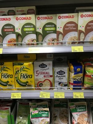 Dried grains at Conad Aega Merxhani in Shkoder