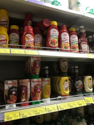 Vegan sauces at Conad Aega Merxhani in Shkoder