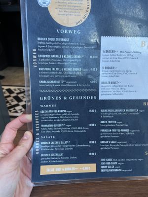 speisekarte   at JOHO Broiler in Prerow