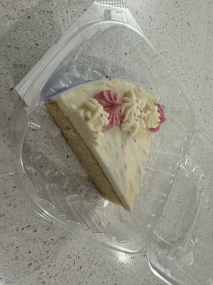 Love their vegan bakery items. This is the vanilla cake. Their vegan chocolate cake is delicious. They also have really good fresh baked vegan chocolate chip cookies    at Ever'man Cooperative Grocery & Cafe in Pensacola