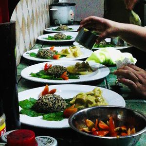 Dinner service at the Waterfall Villas at Waterfall Villas in Dominical