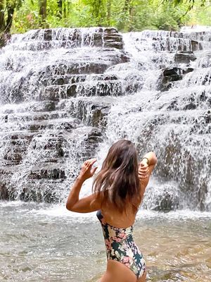 Guest at the waterfall Villas - at the Cascadas Farallas Waterfall a 2 minute walk from the villas 
-
Each balcony faces the stream at the top of the Waterfalls  at Waterfall Villas in Dominical