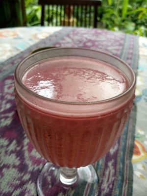 Watermelon juice at Waterfall Villas in Dominical