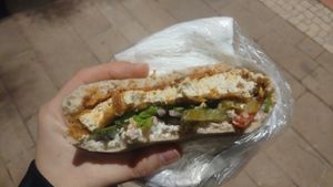 tofu sandwich at The Miznon in Dimona