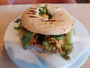 Shawarma Bagel (6.40€) at Coffee Fellows - Berliner Allee in Dusseldorf