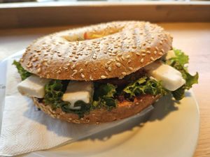 Bagel 'Veta' at Coffee Fellows - Berliner Allee in Dusseldorf