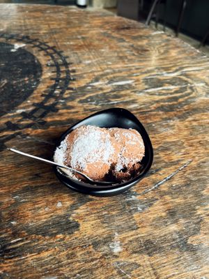 Helado de chocolate  at Biltegia in Navarra