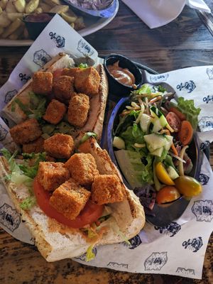 Tofu Sandwich with House Salad at The Galley in St Petersburg