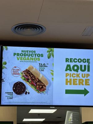 Vegan option   at ALC - Subway in Alicante