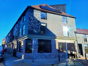 Pete's Eats Outside. at Pete's Eats in Llanberis