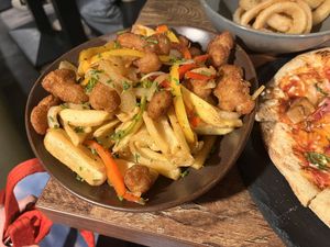 Loaded Chips   at Pete's Eats in Llanberis