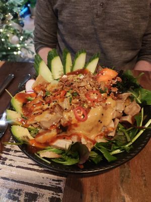 Chicken salad at Bulls Head in Marple