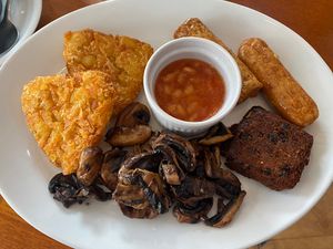 Vegan breakfast  at Taylor's in Llandudno