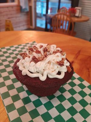 Vegan Red Velvet Cake  at Naked Vegan in Greenville