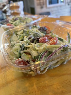 Zucchini Salad  at Naked Vegan in Greenville