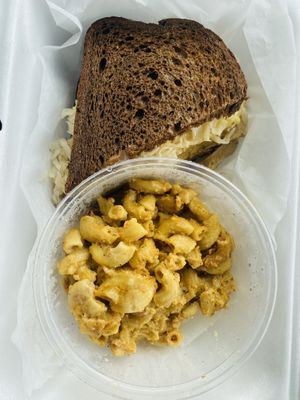 Vegan Reuben & Vegan Mac N Cheese-So Good!!!  at Naked Vegan in Greenville