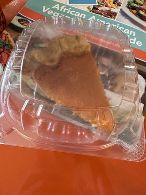 Sweet potato pie  at Naked Vegan in Greenville