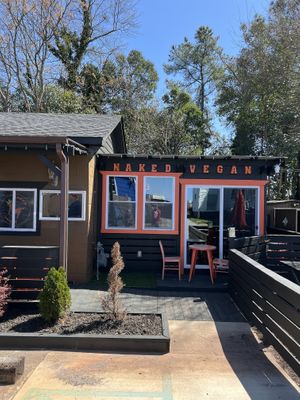 Outside  at Naked Vegan in Greenville