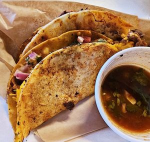 Jackfruit Quesabirria tacos are a MUST ORDER #Veganuary at Las Maris in Stockton