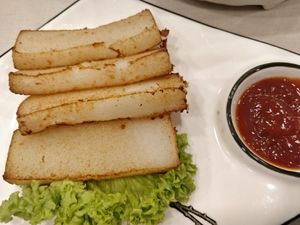 Fried Raddish cake. Very nice too at D'life 蔬食 - Somerset  in Central Singapore