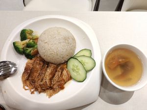 Veg Chicken rice at D'life 蔬食 - Somerset  in Central Singapore