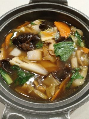 Claypot kway teow $7.60 砂煲果条 at D'life 蔬食 - Somerset  in Central Singapore