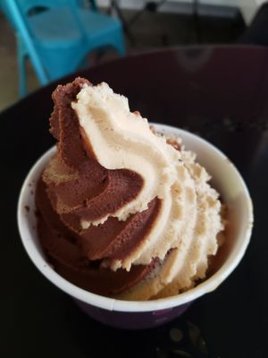 Choc/peanut butter swirl!!! at Yoga-urt - Santa Monica in Santa Monica