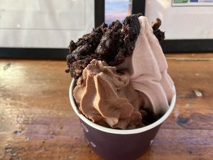 brownie topping!  at Yoga-urt - Santa Monica in Santa Monica