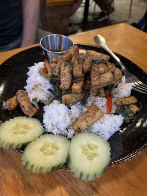 Vegan pad kra pao   at Khao San Road in Toronto