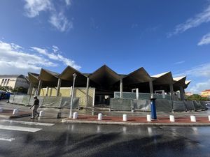 The New Market is currently under construction.  at Kunuku Kitchen in Willemstad