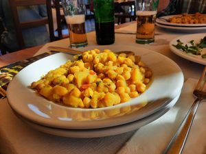 Garbanzos al mango y curry at El Rincón de Marcos in Gran Canaria