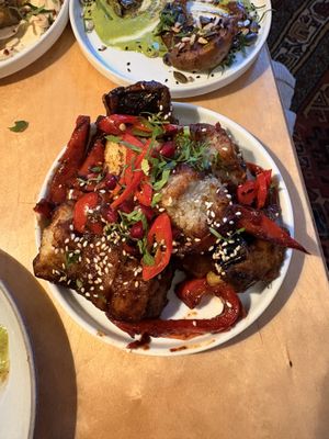Sticky spicy aubergine   at The Garden of Easton in Bristol
