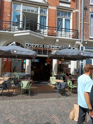 Front of the restaurant at Copper Branch in Utrecht