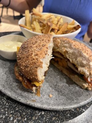 portobello burger  at Copper Branch in Utrecht