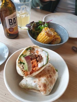 Shiitake wrap at Copper Branch in Utrecht