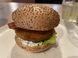 Supreme burger: quite good, but seems to have a slight cinnamon taste? at Copper Branch in Utrecht