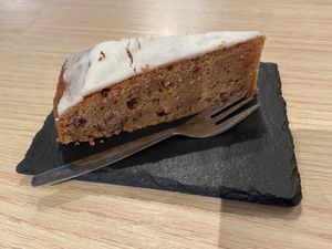 Carrot cake: quite good, but too firm and with a too gingerbread-like taste.  at Copper Branch in Utrecht