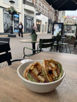 The crispy wrap  at Copper Branch in Utrecht
