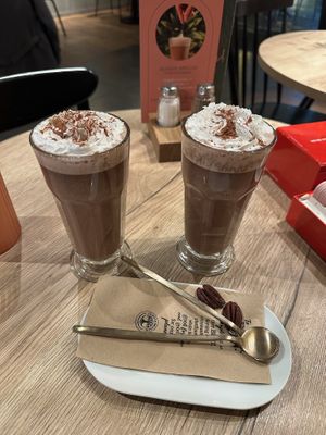 hot chocolate  at Copper Branch in Utrecht