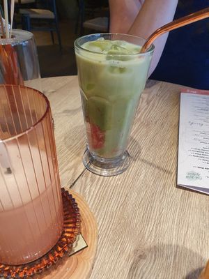 Strawberry Matcha at Copper Branch in Utrecht