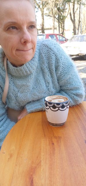 Capuccino vegetal! at Colonia Sandwich Coffee Shop in Colonia Del Sacramento