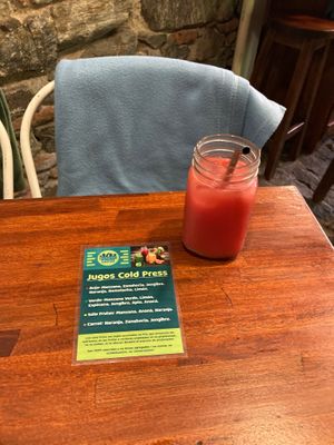 Juice at Colonia Sandwich Coffee Shop in Colonia Del Sacramento