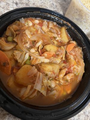 Cabbage / olive / potato tagine  at Tara Kitchen in Albany