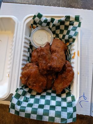 Hot wings at Seitan's in Edmonton