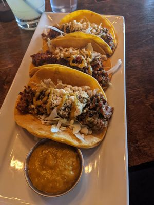 Taco sin carne at Seitan's in Edmonton