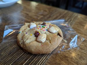 Cookie at Seitan's in Edmonton